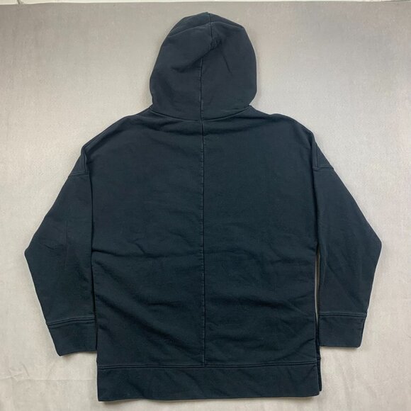 Fabletics Mens Sweater Large Black Hoodie Long Sleeve Split Hem Athletic Workout - Picture 5 of 7